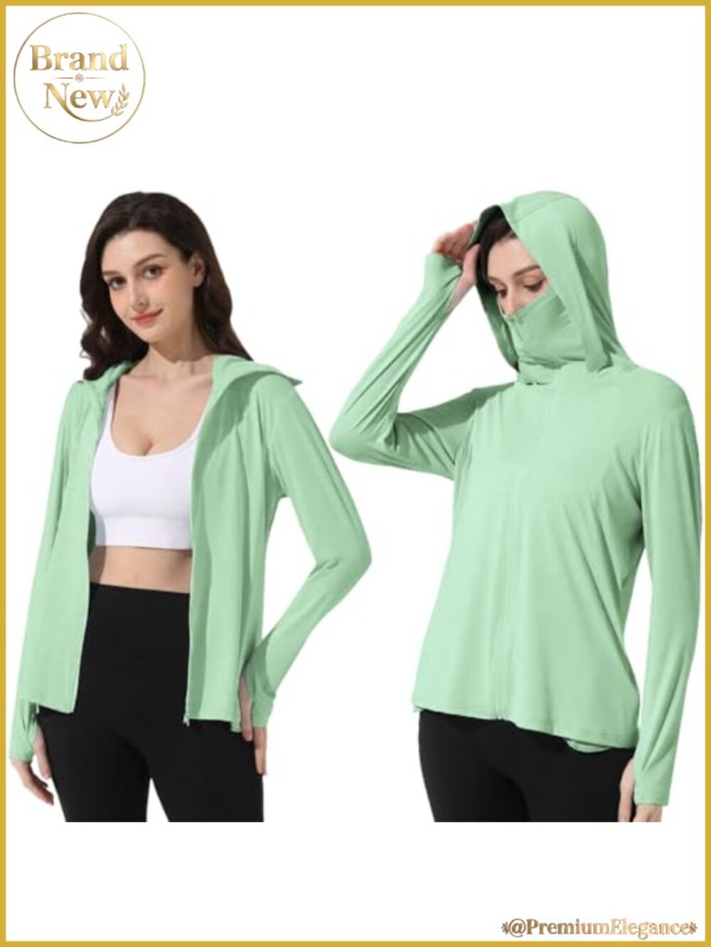 UPF 50+ Sun Protection Jacket SPF UV Hooded Lightweight Outdoor